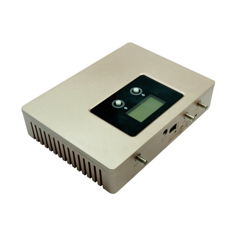 ATNJ Gold color cell phone signal buster high quality Dual band mobile signal booster 900 2100 3g 2g booster
